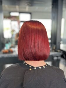 After Red transition Mane Attraction Salon